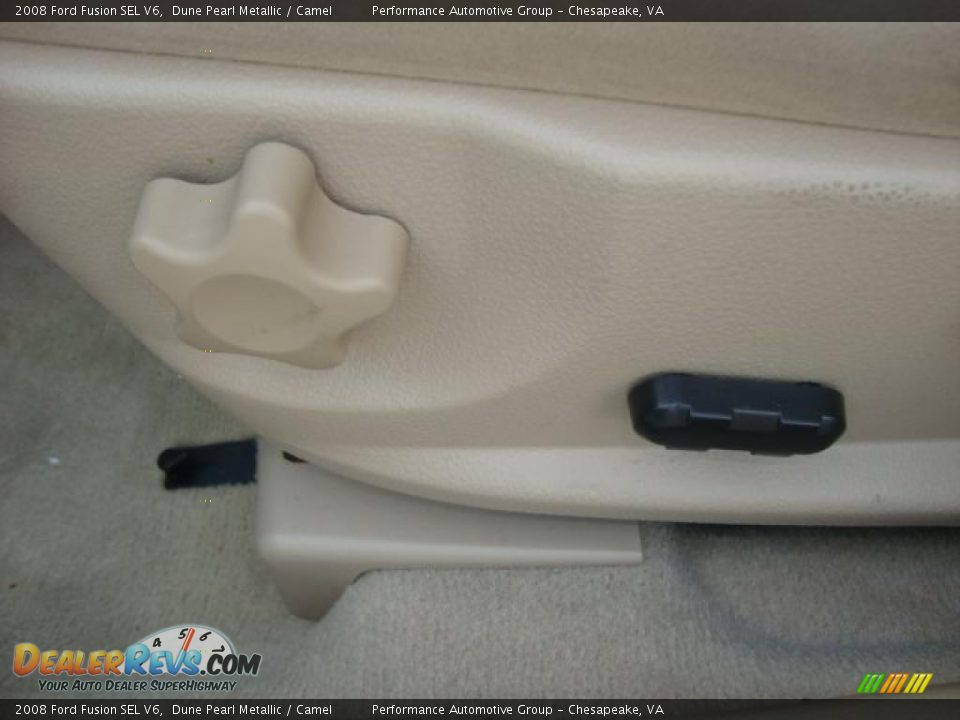 2008 Ford Fusion SEL V6 Dune Pearl Metallic / Camel Photo #13
