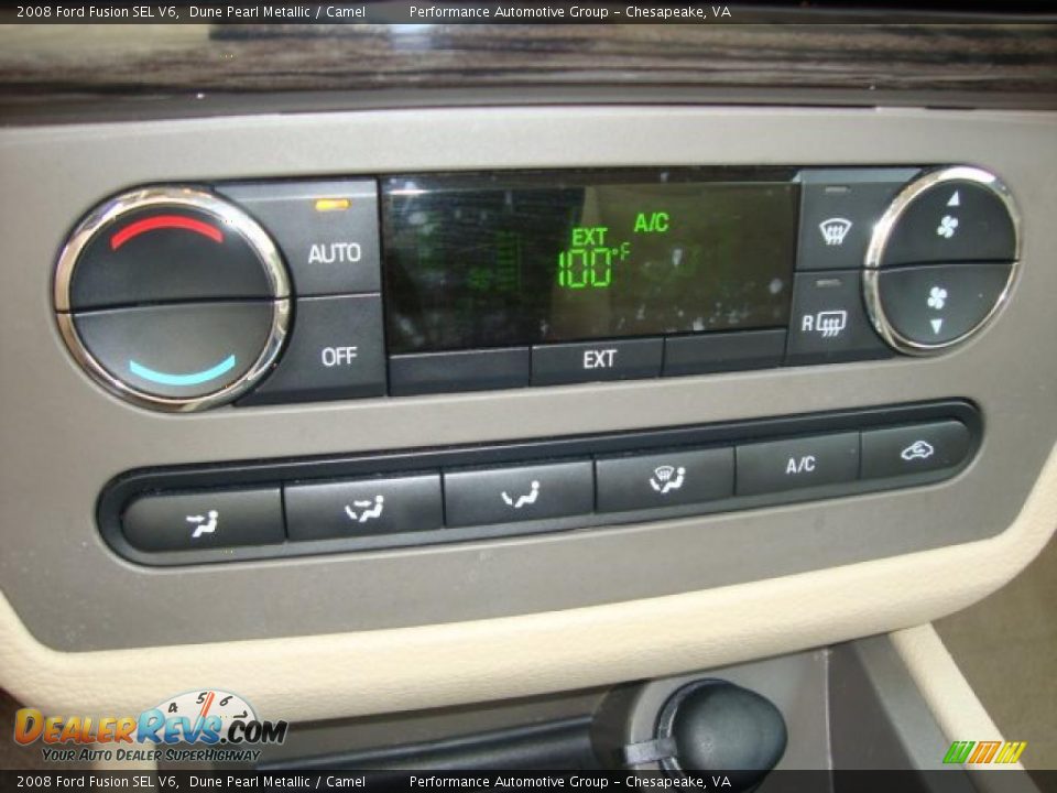 2008 Ford Fusion SEL V6 Dune Pearl Metallic / Camel Photo #15