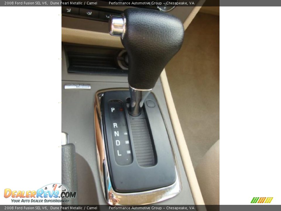 2008 Ford Fusion SEL V6 Dune Pearl Metallic / Camel Photo #16