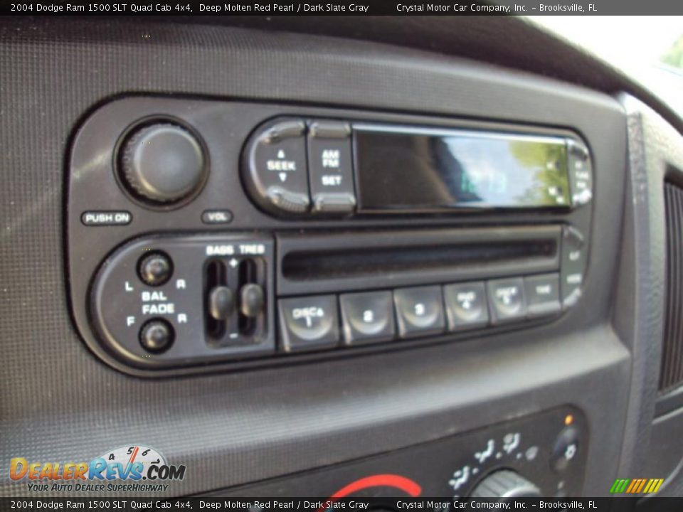 2004 Dodge Ram 1500 SLT Quad Cab 4x4 Deep Molten Red Pearl / Dark Slate Gray Photo #19