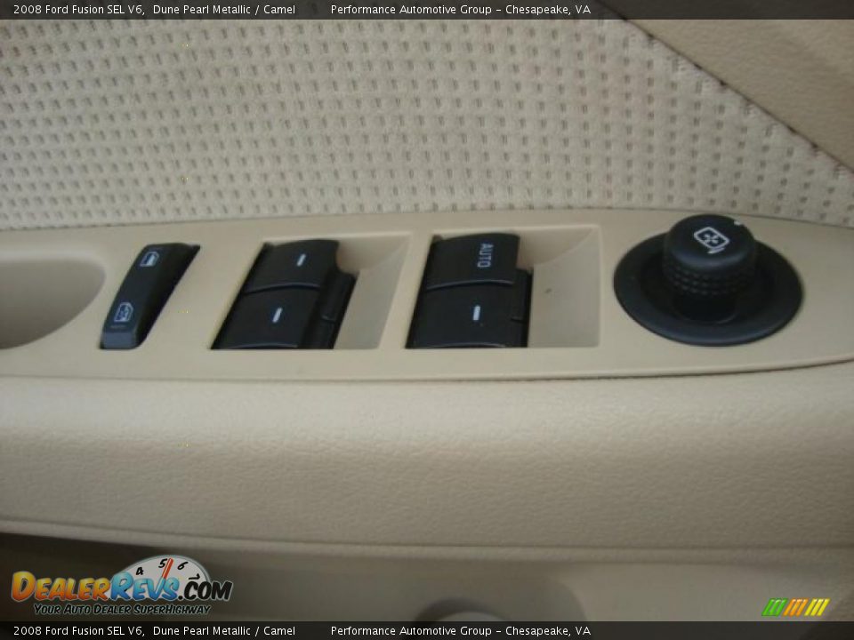 2008 Ford Fusion SEL V6 Dune Pearl Metallic / Camel Photo #19