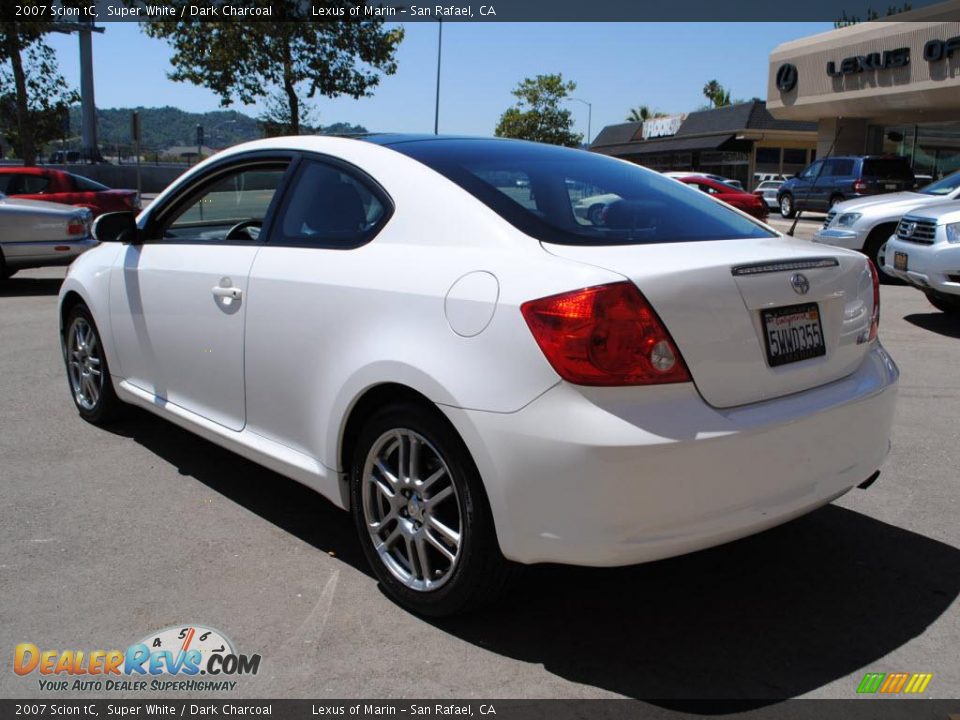 2007 Scion tC Super White / Dark Charcoal Photo #5