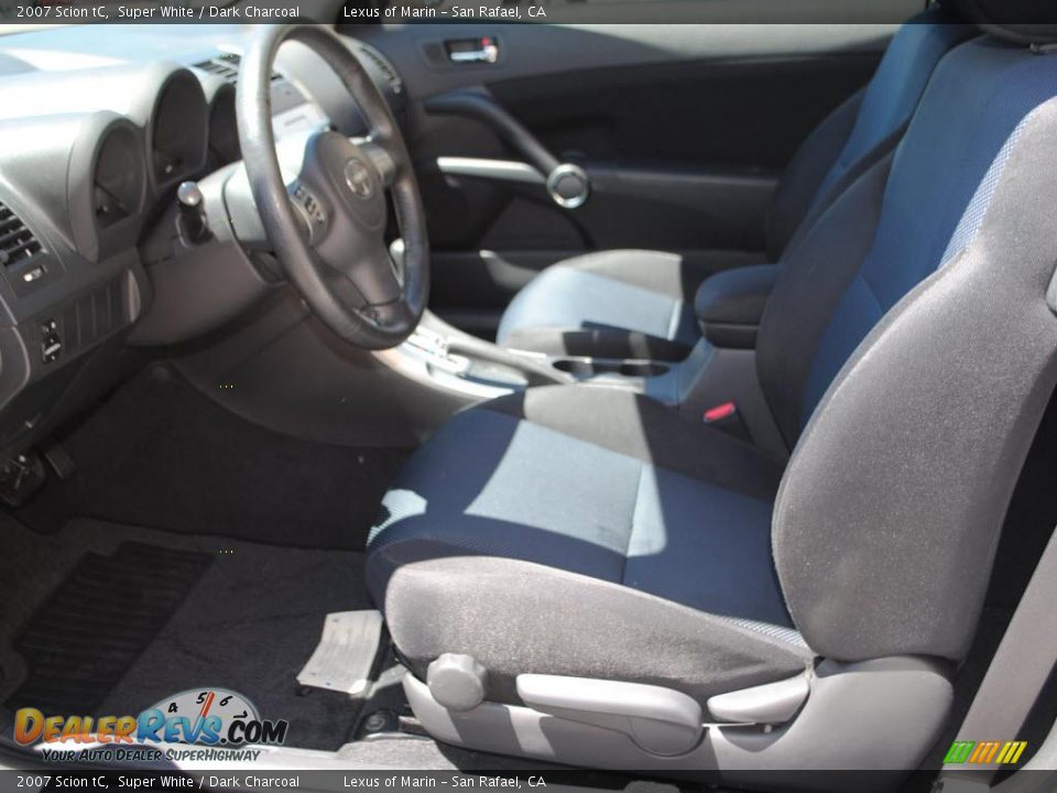 2007 Scion tC Super White / Dark Charcoal Photo #12