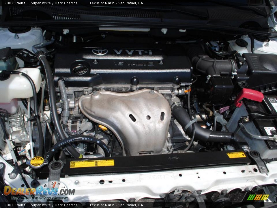 2007 Scion tC Super White / Dark Charcoal Photo #18