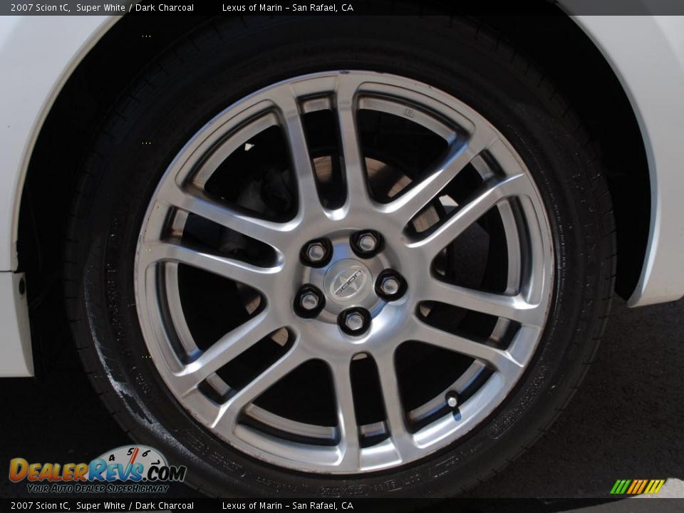 2007 Scion tC Super White / Dark Charcoal Photo #20