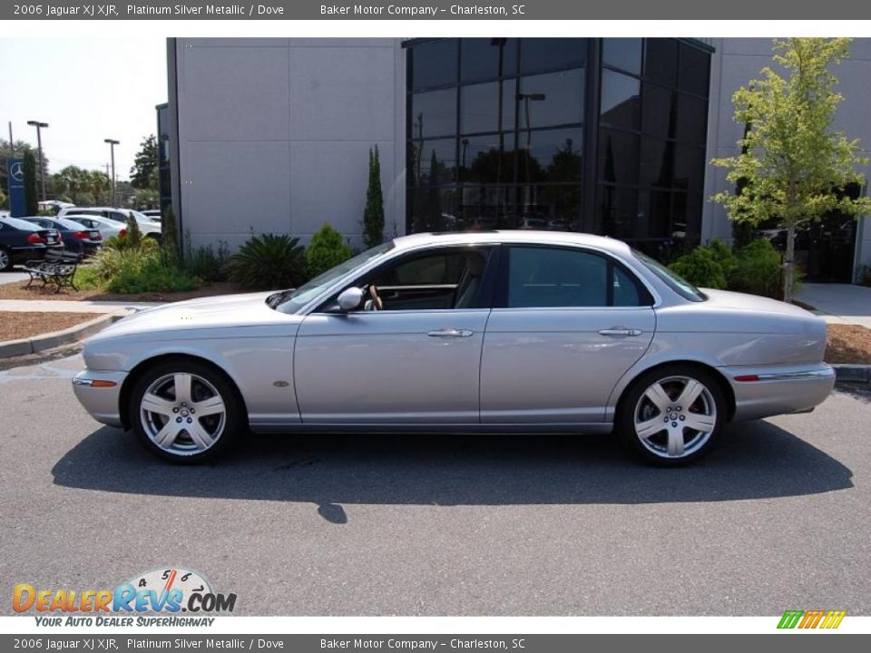 2006 Jaguar XJ XJR Platinum Silver Metallic / Dove Photo #2