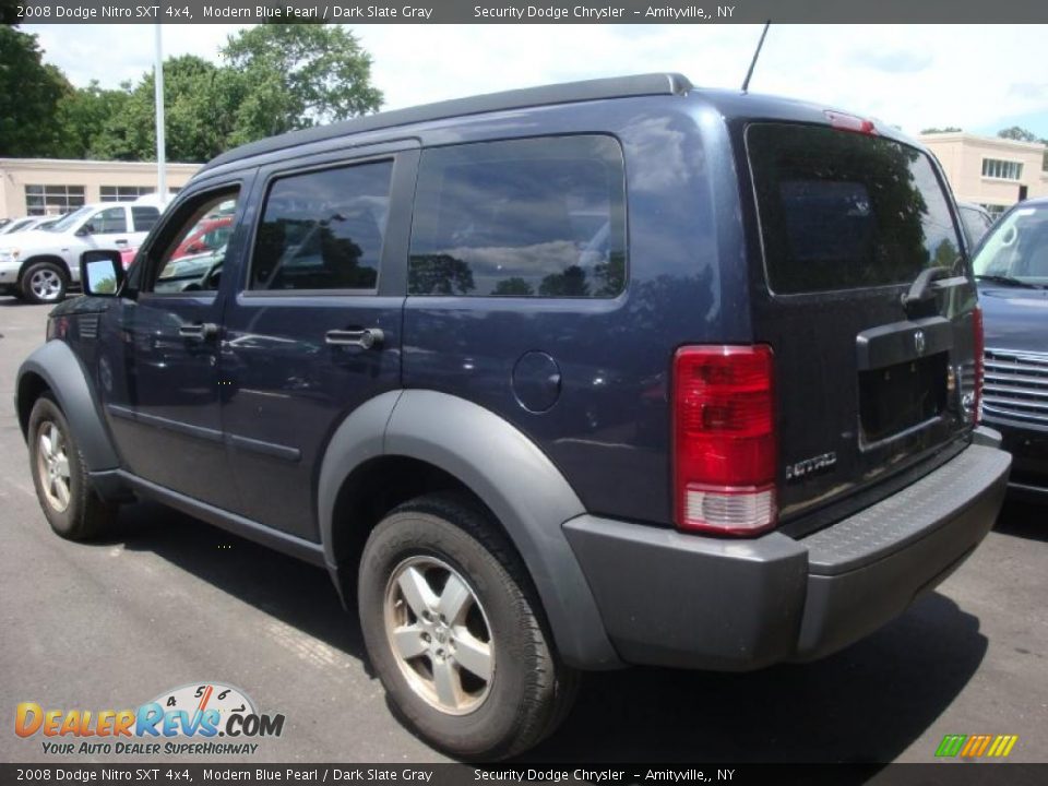 2008 Dodge Nitro SXT 4x4 Modern Blue Pearl / Dark Slate Gray Photo #4