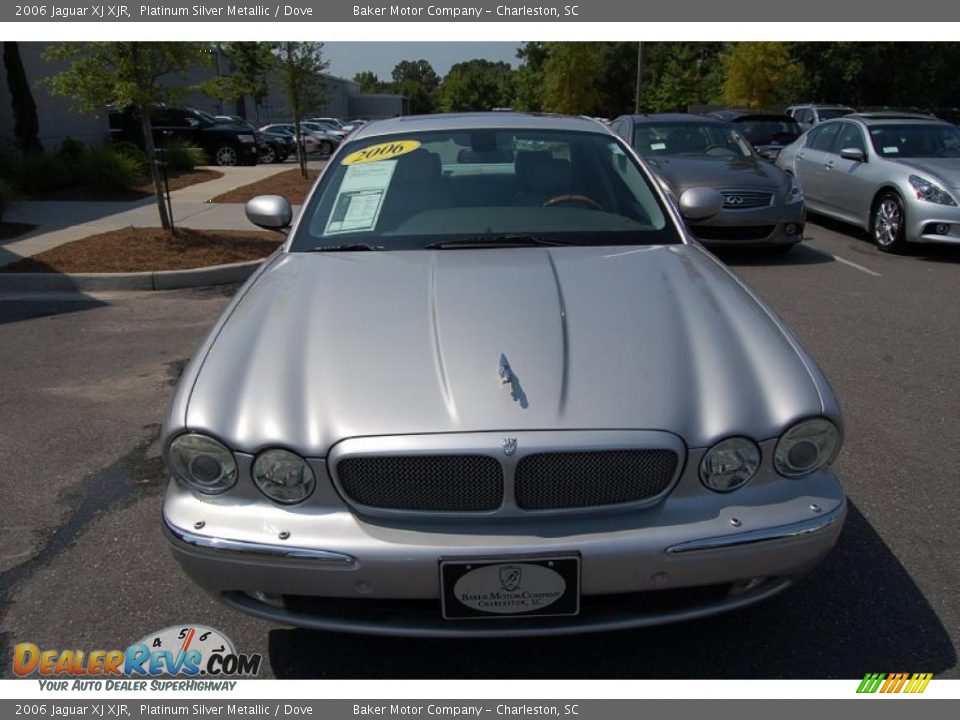 2006 Jaguar XJ XJR Platinum Silver Metallic / Dove Photo #14