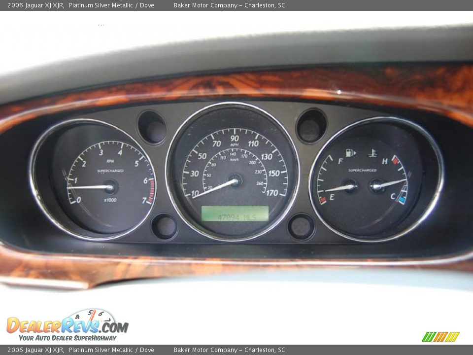 2006 Jaguar XJ XJR Platinum Silver Metallic / Dove Photo #23
