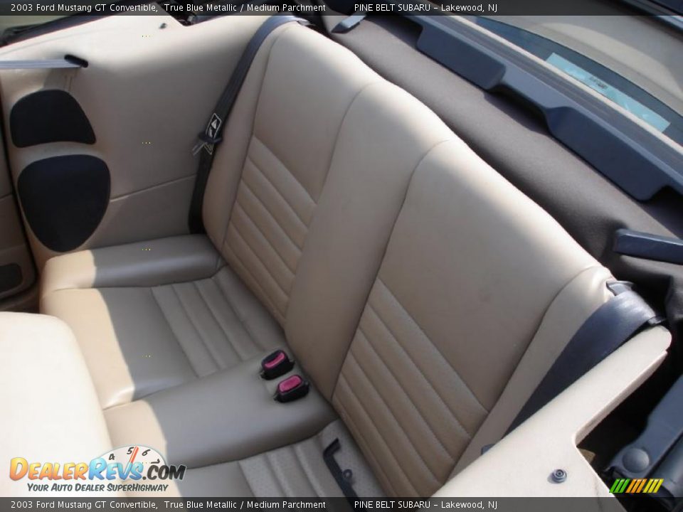 2003 Ford Mustang GT Convertible True Blue Metallic / Medium Parchment Photo #13