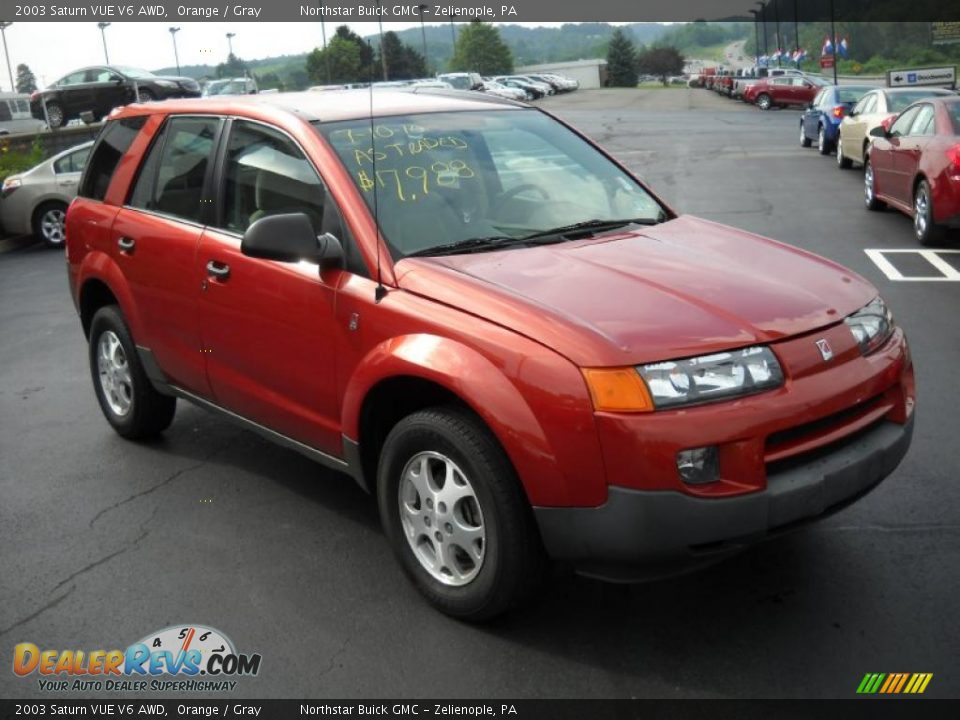 2003 Saturn VUE V6 AWD Orange / Gray Photo #3