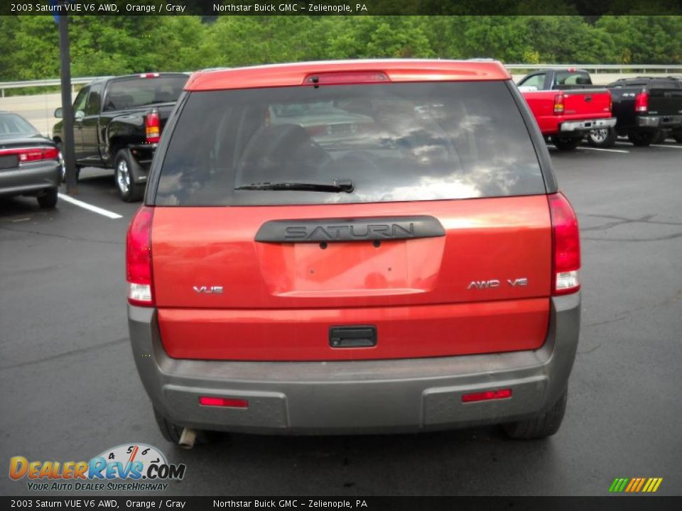 2003 Saturn VUE V6 AWD Orange / Gray Photo #6