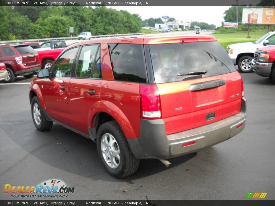 2003 Saturn VUE V6 AWD Orange / Gray Photo #7