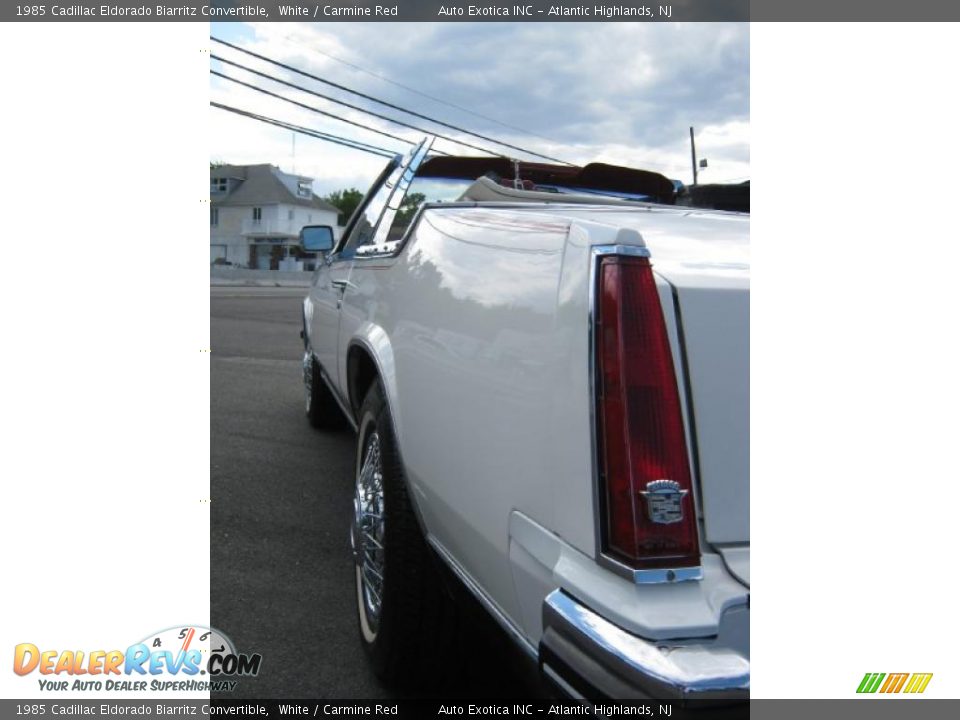 1985 Cadillac Eldorado Biarritz Convertible White / Carmine Red Photo #18