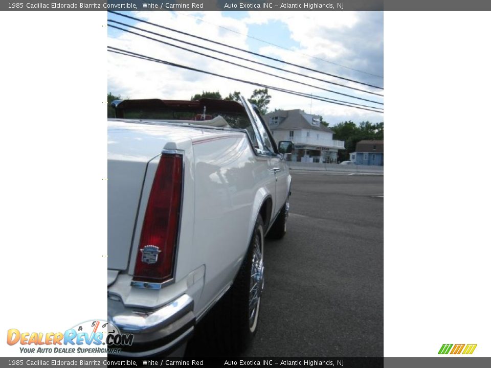 1985 Cadillac Eldorado Biarritz Convertible White / Carmine Red Photo #19