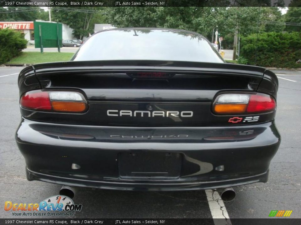 1997 Chevrolet Camaro RS Coupe Black / Dark Grey Photo #5