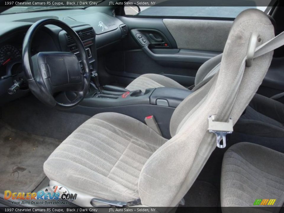 1997 Chevrolet Camaro RS Coupe Black / Dark Grey Photo #11