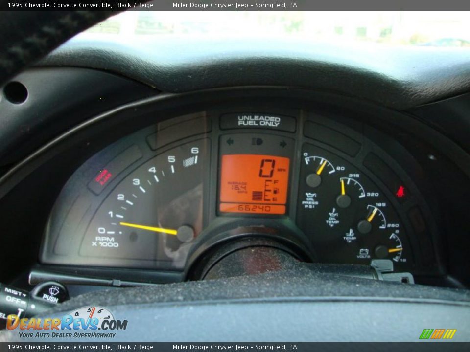 1995 Chevrolet Corvette Convertible Black / Beige Photo #33
