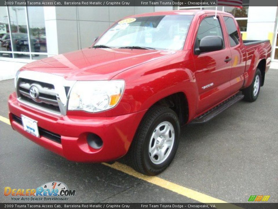 2009 Toyota Tacoma Access Cab Barcelona Red Metallic / Graphite Gray Photo #1