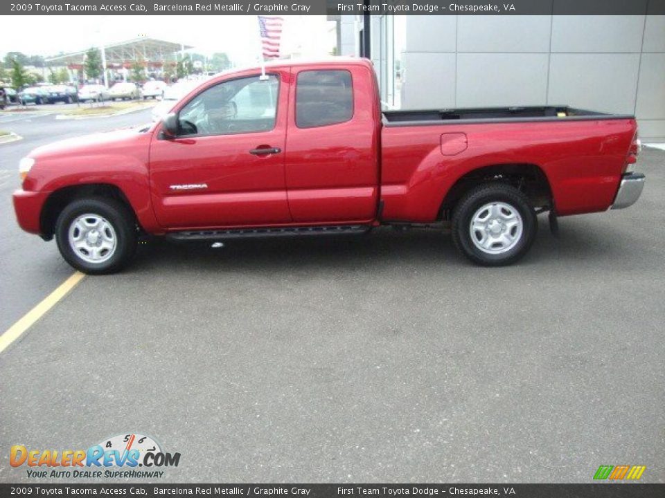 2009 Toyota Tacoma Access Cab Barcelona Red Metallic / Graphite Gray Photo #2