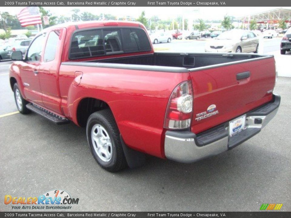 2009 Toyota Tacoma Access Cab Barcelona Red Metallic / Graphite Gray Photo #3