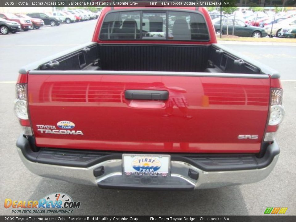 2009 Toyota Tacoma Access Cab Barcelona Red Metallic / Graphite Gray Photo #4