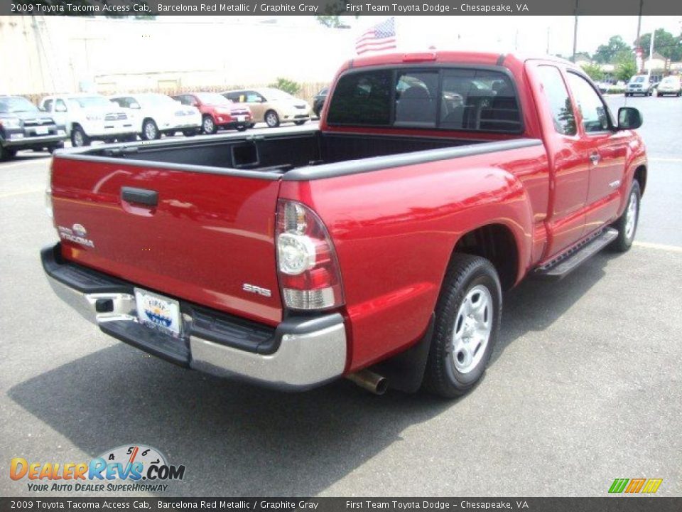 2009 Toyota Tacoma Access Cab Barcelona Red Metallic / Graphite Gray Photo #6