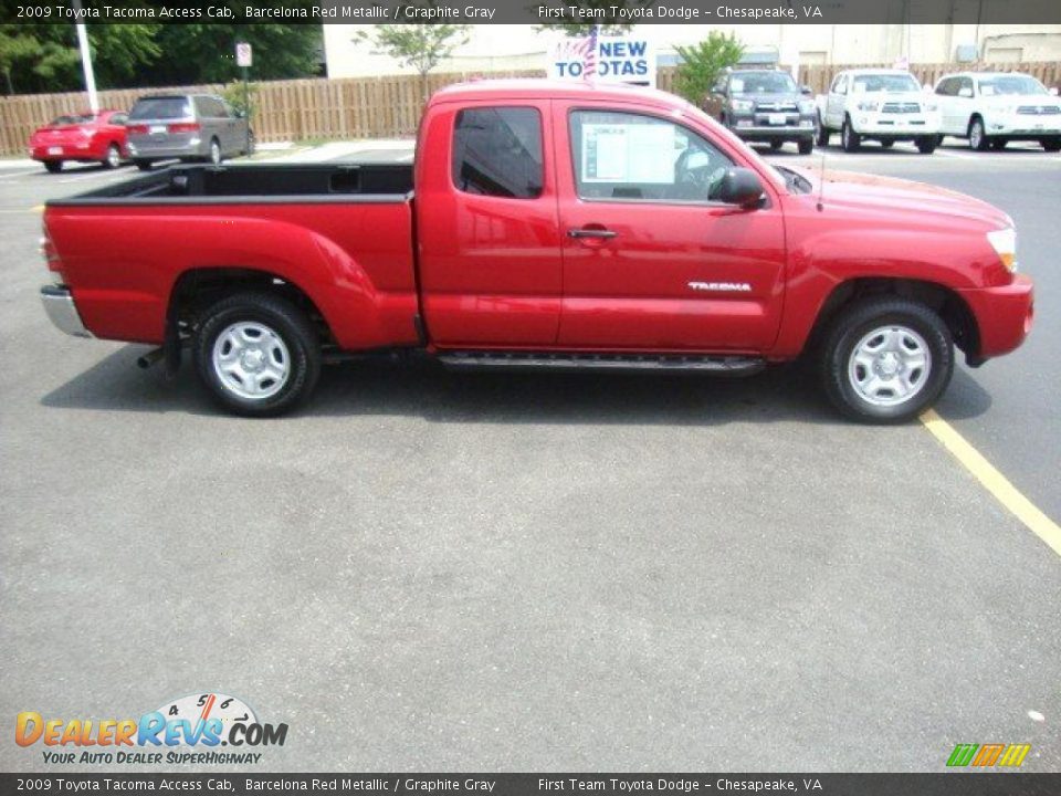2009 Toyota Tacoma Access Cab Barcelona Red Metallic / Graphite Gray Photo #7