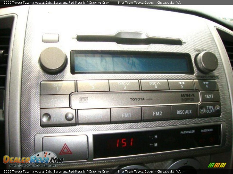 2009 Toyota Tacoma Access Cab Barcelona Red Metallic / Graphite Gray Photo #13