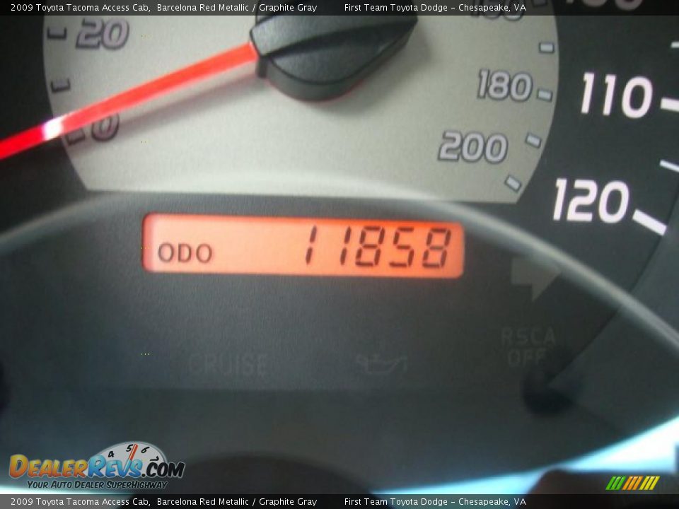 2009 Toyota Tacoma Access Cab Barcelona Red Metallic / Graphite Gray Photo #17