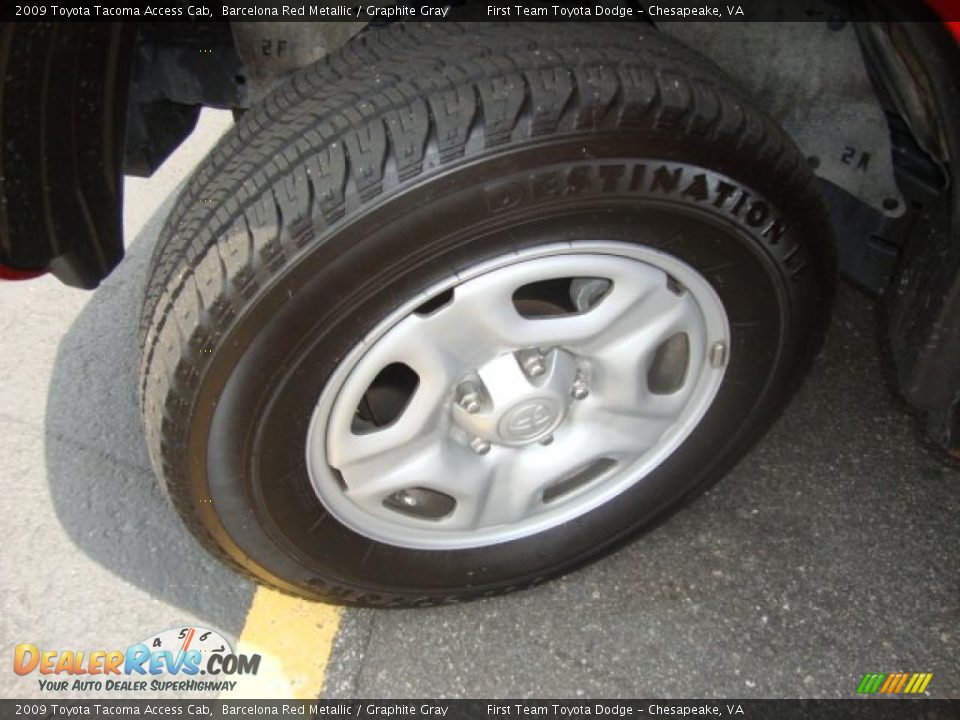 2009 Toyota Tacoma Access Cab Barcelona Red Metallic / Graphite Gray Photo #19