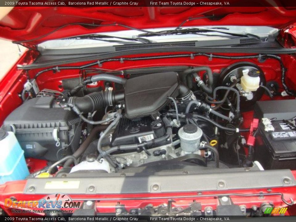 2009 Toyota Tacoma Access Cab Barcelona Red Metallic / Graphite Gray Photo #21