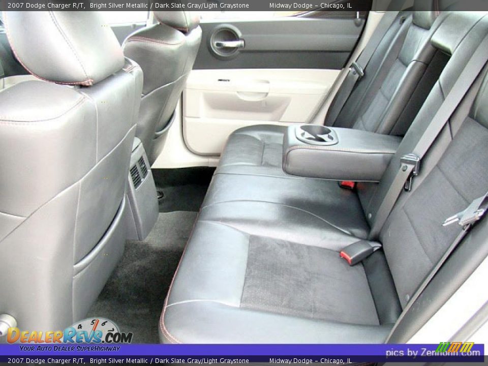 2007 Dodge Charger R/T Bright Silver Metallic / Dark Slate Gray/Light Graystone Photo #5