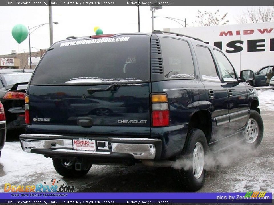 2005 Chevrolet Tahoe LS Dark Blue Metallic / Gray/Dark Charcoal Photo #2