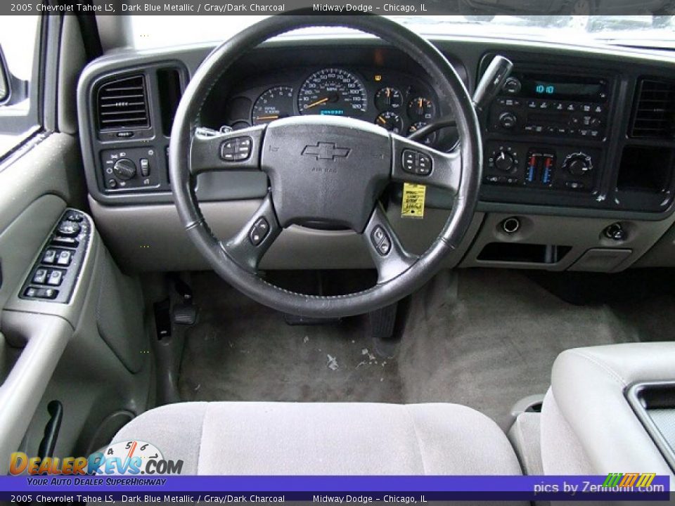 2005 Chevrolet Tahoe LS Dark Blue Metallic / Gray/Dark Charcoal Photo #6