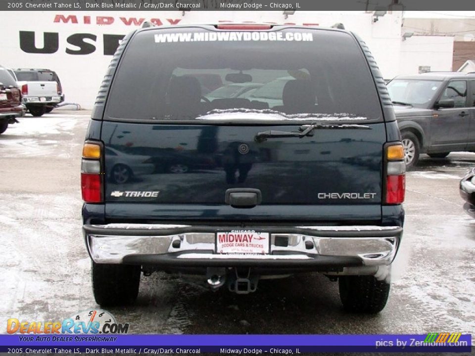 2005 Chevrolet Tahoe LS Dark Blue Metallic / Gray/Dark Charcoal Photo #9