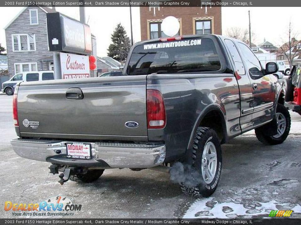 2003 Ford F150 Heritage Edition Supercab 4x4 Dark Shadow Grey Metallic / Medium Graphite Grey Photo #2