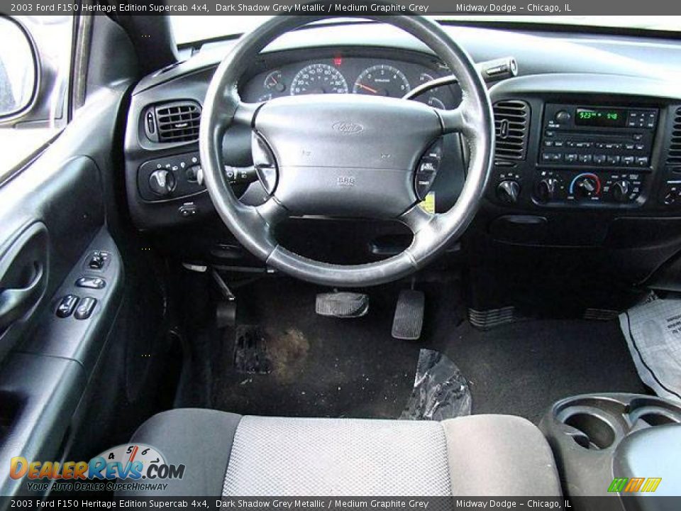 2003 Ford F150 Heritage Edition Supercab 4x4 Dark Shadow Grey Metallic / Medium Graphite Grey Photo #6