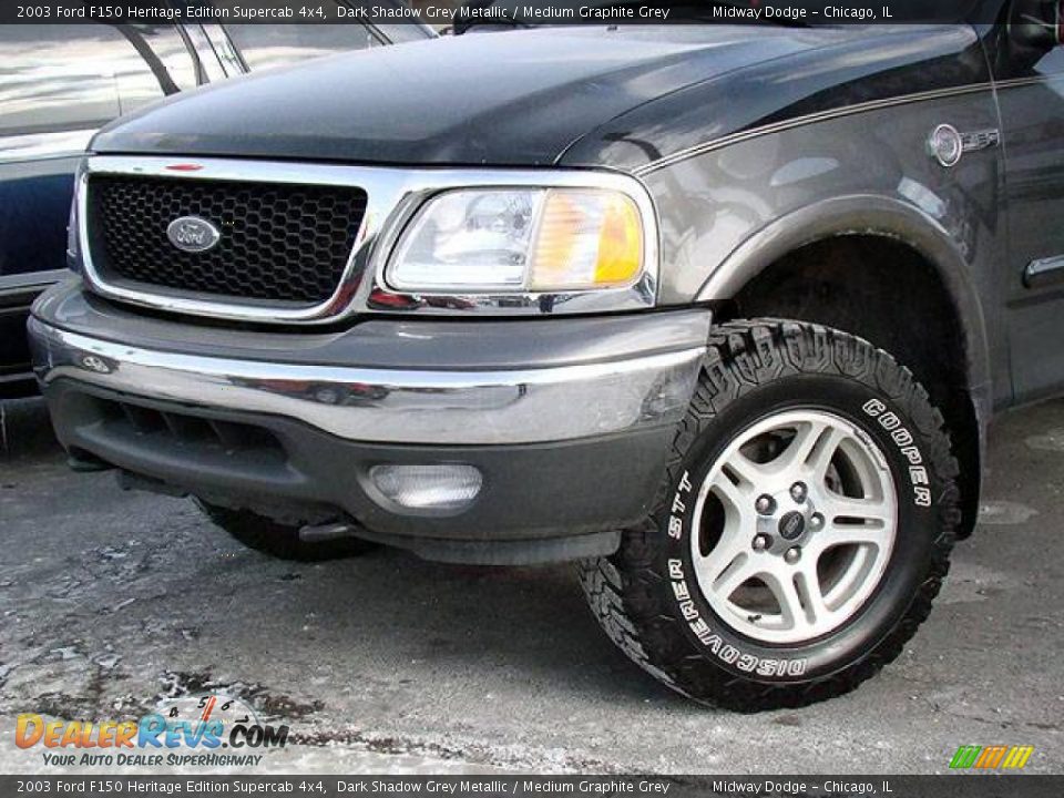 2003 Ford F150 Heritage Edition Supercab 4x4 Dark Shadow Grey Metallic / Medium Graphite Grey Photo #7