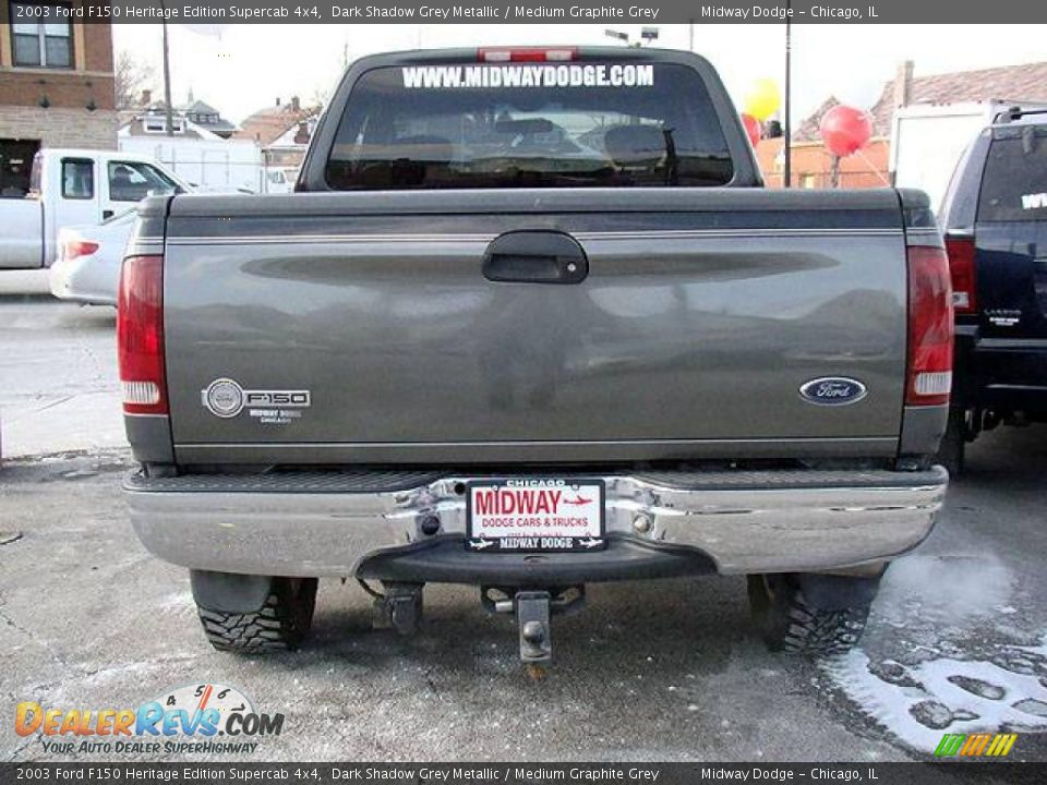 2003 Ford F150 Heritage Edition Supercab 4x4 Dark Shadow Grey Metallic / Medium Graphite Grey Photo #9