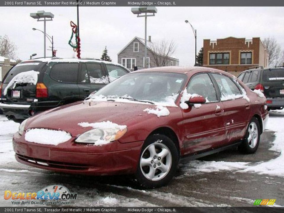 2001 Ford Taurus SE Toreador Red Metallic / Medium Graphite Photo #1