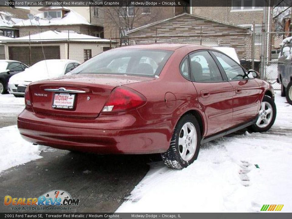 2001 Ford Taurus SE Toreador Red Metallic / Medium Graphite Photo #2