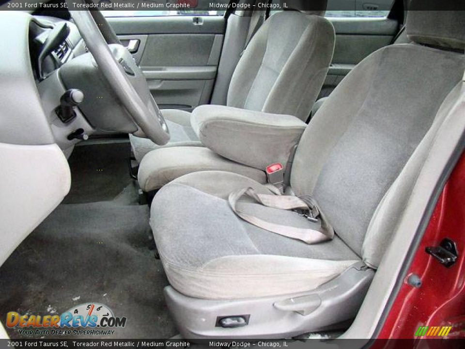 2001 Ford Taurus SE Toreador Red Metallic / Medium Graphite Photo #3