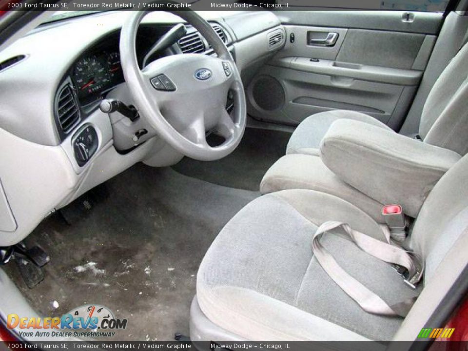 2001 Ford Taurus SE Toreador Red Metallic / Medium Graphite Photo #4