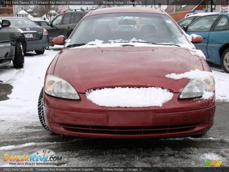 2001 Ford Taurus SE Toreador Red Metallic / Medium Graphite Photo #8
