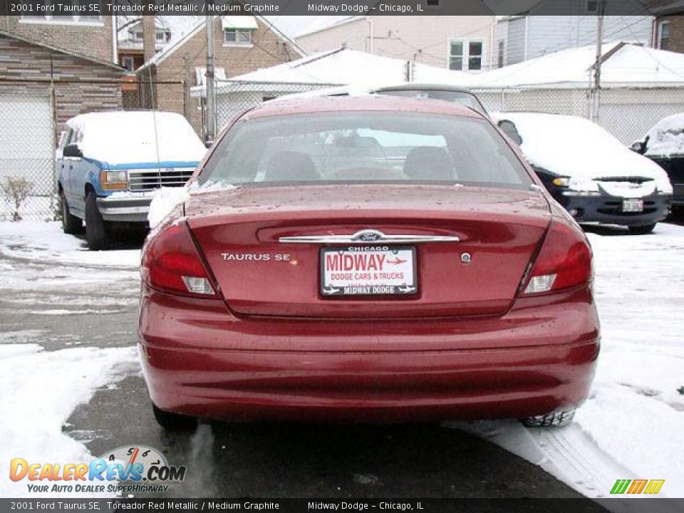 2001 Ford Taurus SE Toreador Red Metallic / Medium Graphite Photo #9