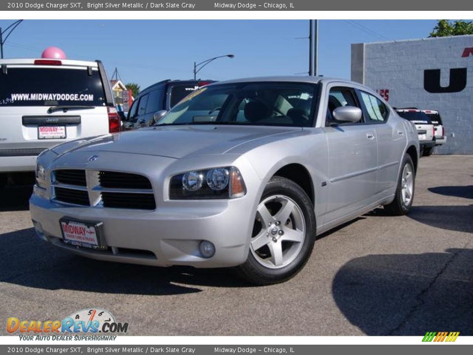 2010 Dodge Charger SXT Bright Silver Metallic / Dark Slate Gray Photo #1