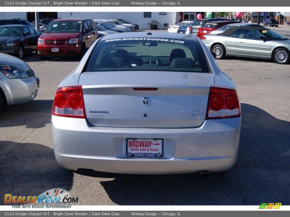 2010 Dodge Charger SXT Bright Silver Metallic / Dark Slate Gray Photo #3