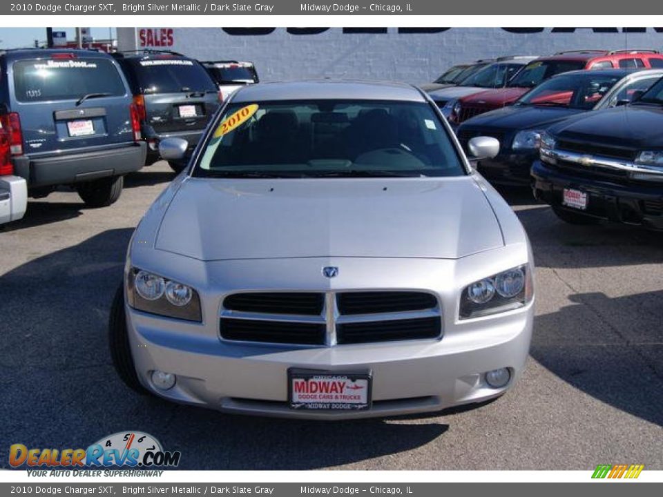 2010 Dodge Charger SXT Bright Silver Metallic / Dark Slate Gray Photo #4