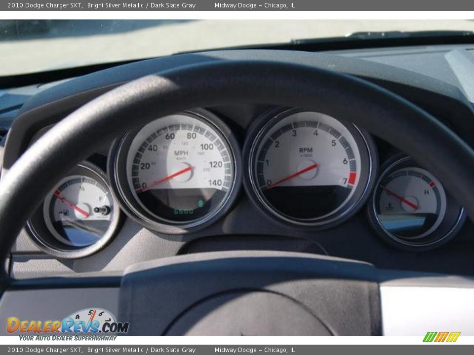 2010 Dodge Charger SXT Bright Silver Metallic / Dark Slate Gray Photo #7